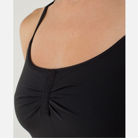 Lululemon Atma Tank Top Shelf Bra Size 8 Black - Picture 3 of 12